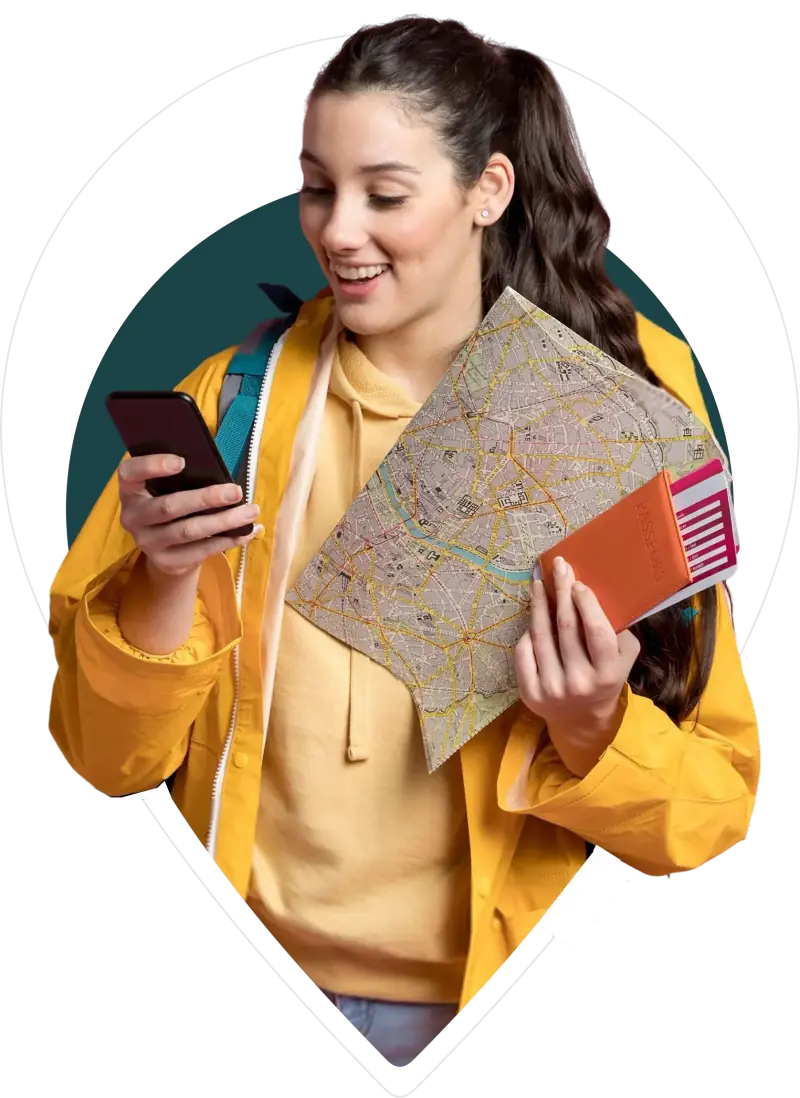 Travel memories pin board